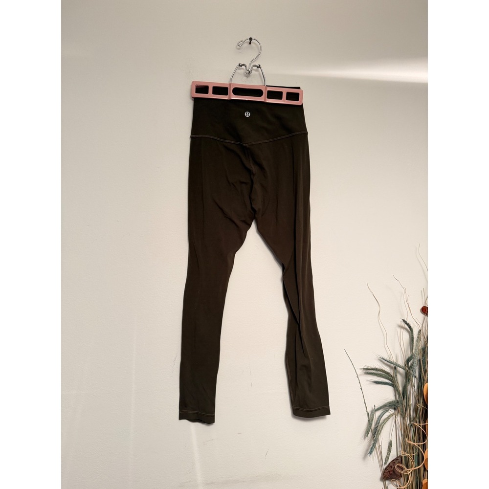 Lululemon Align High-Rise Leggings 25" Dark‎ Olive Green Size 4 Nulu Yoga Pants
